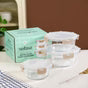 Nestro Pro Leakproof Food Containers Set Of 3 Round 400ml 600ml 950ml