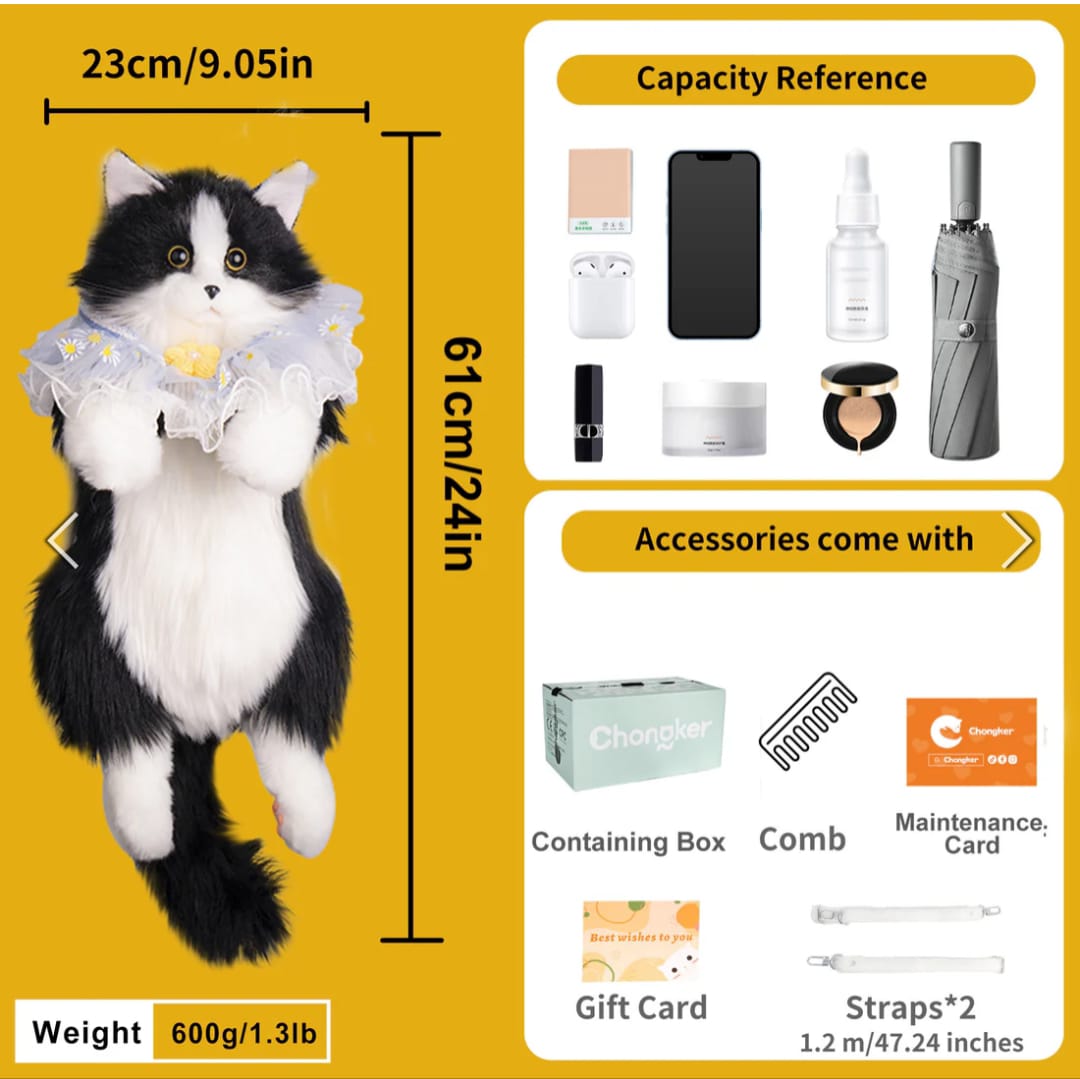 Cat Backpack – Cozy Companion for Travel & School