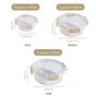 Nestro Pro Leakproof Food Containers Set Of 3 Round 400ml 600ml 950ml